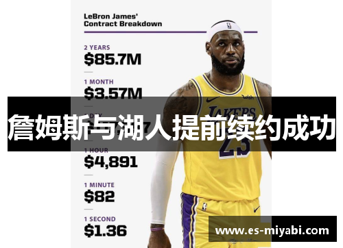 詹姆斯与湖人提前续约成功 詹姆斯与湖人提前续约成功